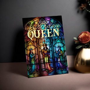 Stained Glass Birthday Queen