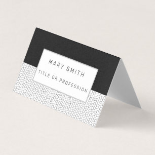 Stained Glass Black White Business Card