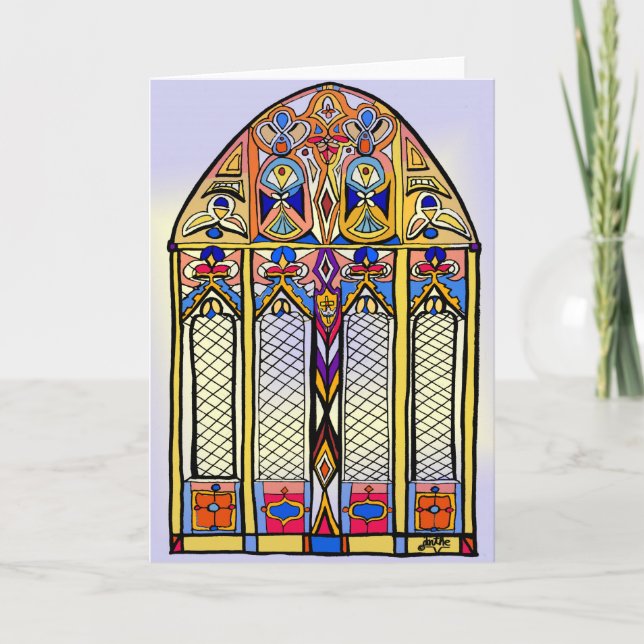 Stained Glass Blank Card (Front)