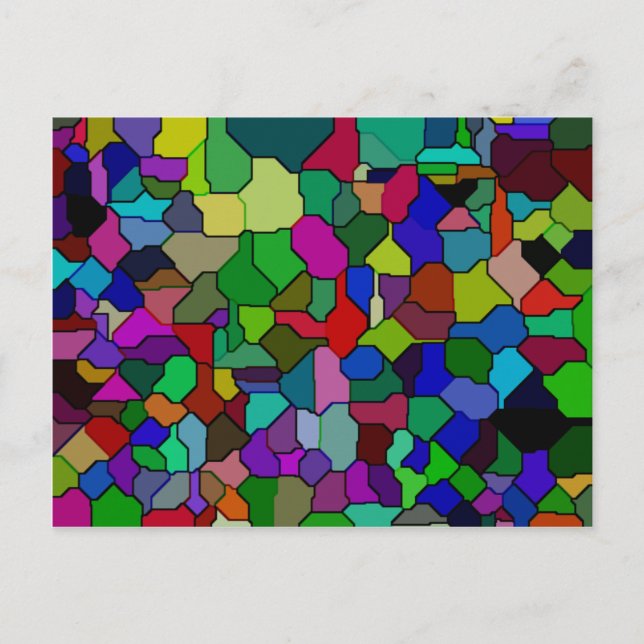 Stained Glass Block Tile Postcard (Front)