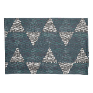 Stained Glass Blue Diamond Pillowcase