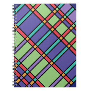 Stained Glass Bright Colours Notebook