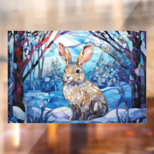 Stained Glass Bunny Window Cling