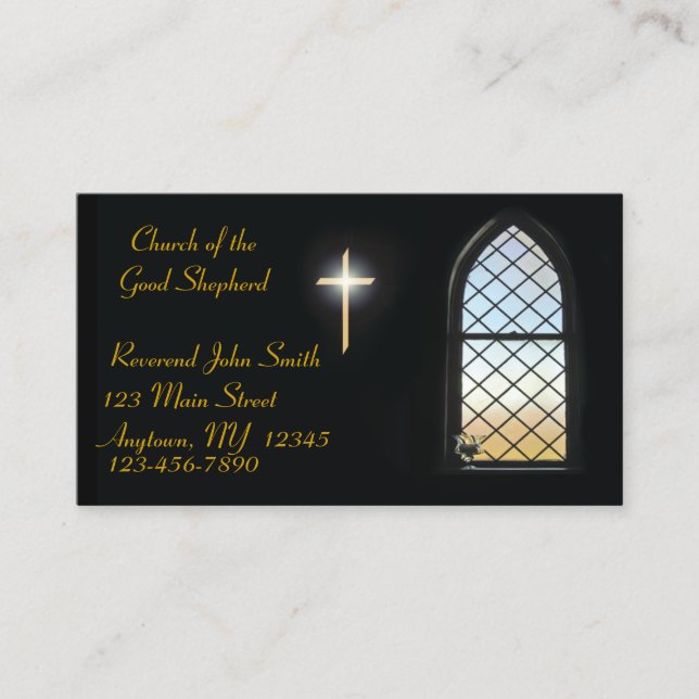 Stained Glass Business Card (Front)
