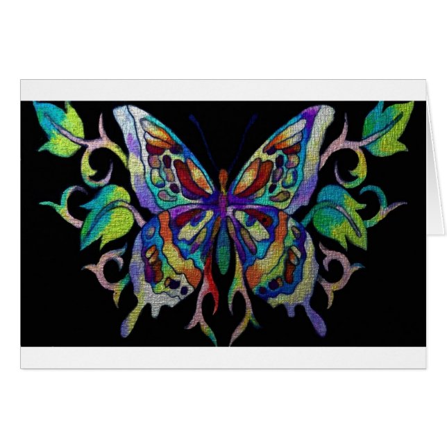 stained glass butterfly (Front Horizontal)