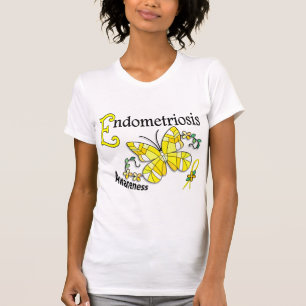 Stained Glass Butterfly 2 Endometriosis T-Shirt