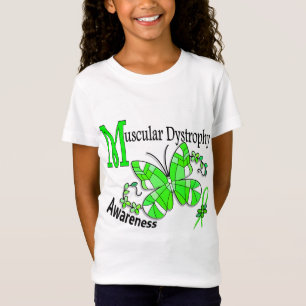 Stained Glass Butterfly 2 Muscular Dystrophy T-Shirt