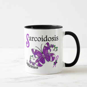 Stained Glass Butterfly 2 Sarcoidosis Mug