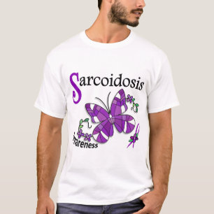 Stained Glass Butterfly 2 Sarcoidosis T-Shirt
