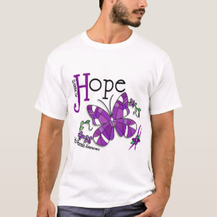 Stained Glass Butterfly Cystic Fibrosis T-Shirt