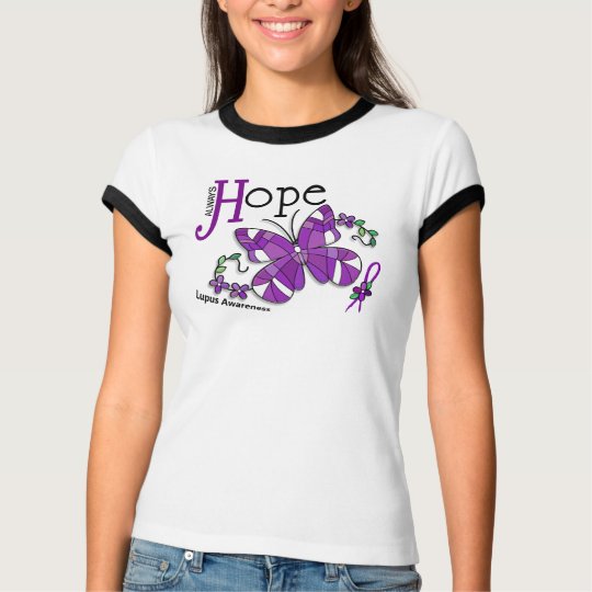 Stained Glass Butterfly Lupus T-Shirt