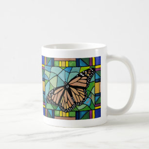 Stained Glass Butterfly Mug