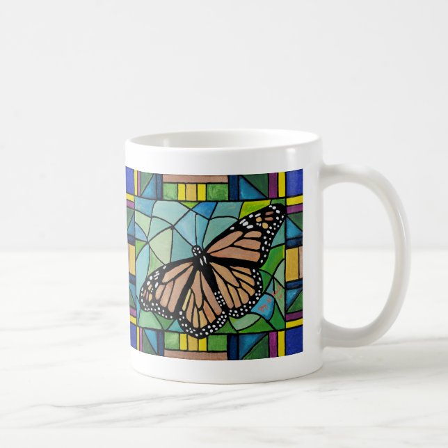 Stained Glass Butterfly Mug (Right)