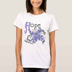Stained Glass Butterfly Oesophageal Cancer T-Shirt