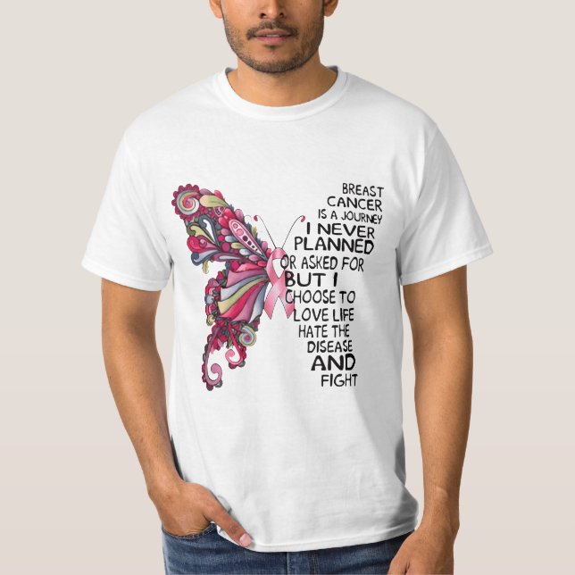 Stained glass butterfly quotes T-Shirt (Front)