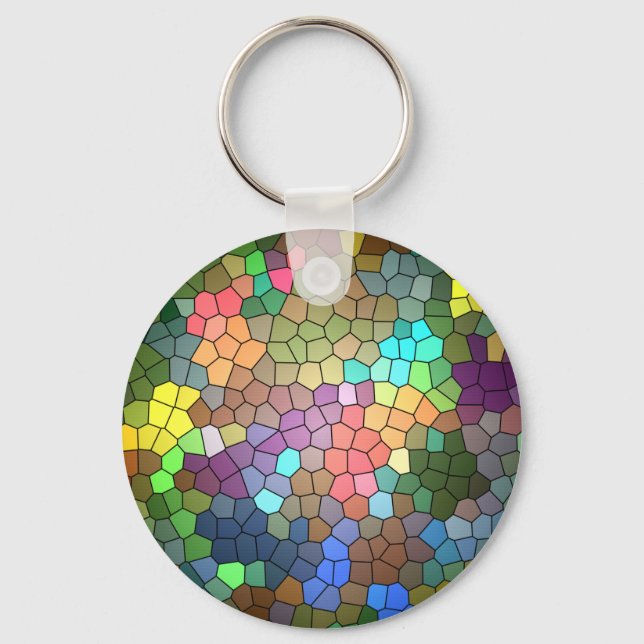Stained Glass by Shirley Taylor Key Ring (Front)