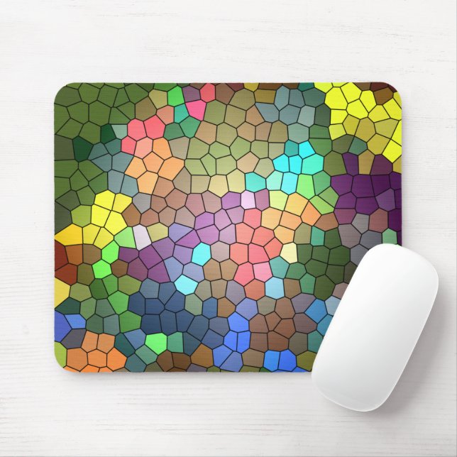 Stained Glass by Shirley Taylor Mouse Mat (With Mouse)
