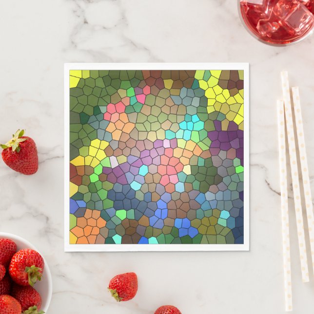 Stained Glass by Shirley Taylor Napkin (Insitu)