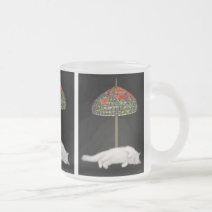 Stained Glass Cat Sunlamp Glass Mug