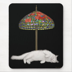 Stained Glass Cat Sunlamp Mousepad