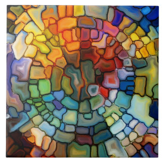 Stained Glass Ceramic Tile