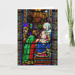 Stained Glass Christmas Card