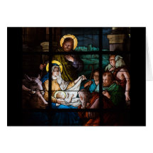 Stained Glass Christmas Card