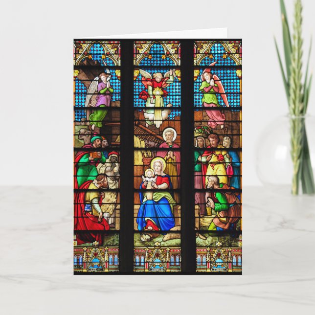 Stained Glass Christmas Card (Front)