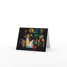 Stained Glass Christmas Card