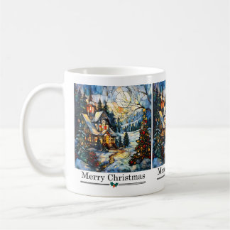 Stained Glass Christmas Mug