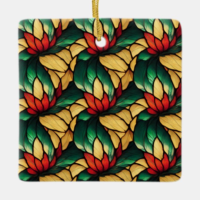 Stained Glass Christmas Ornament (Front)