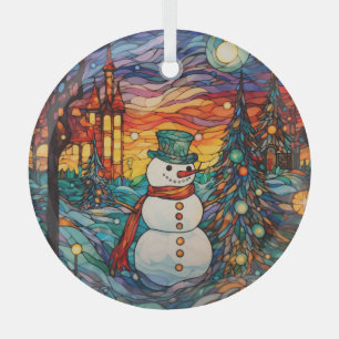 Stained Glass Christmas Ornament Sublimation
