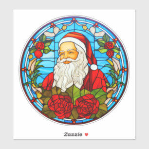 Stained Glass Christmas - Santa 3D Ornament-67673
