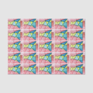 Stained Glass Christmas Tree Tissue Paper