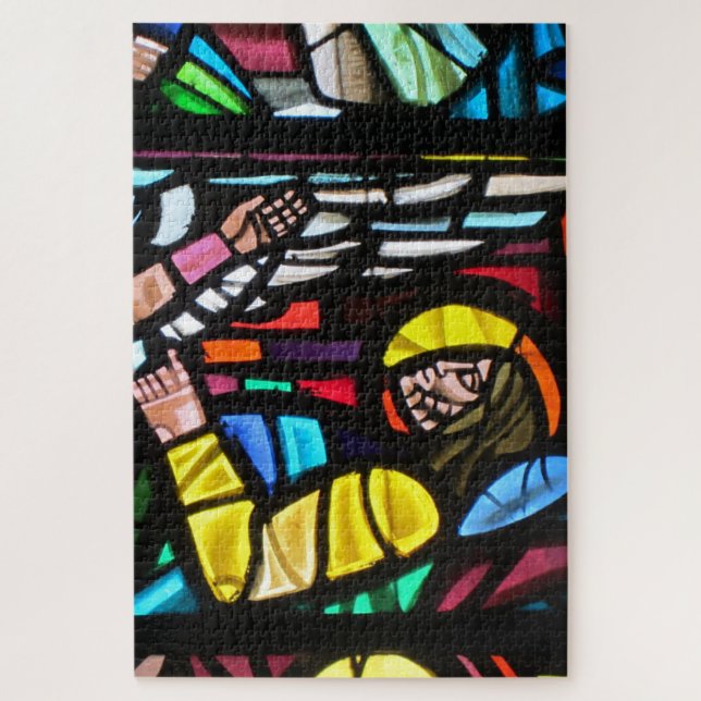 stained glass church jigsaw puzzle (Vertical)