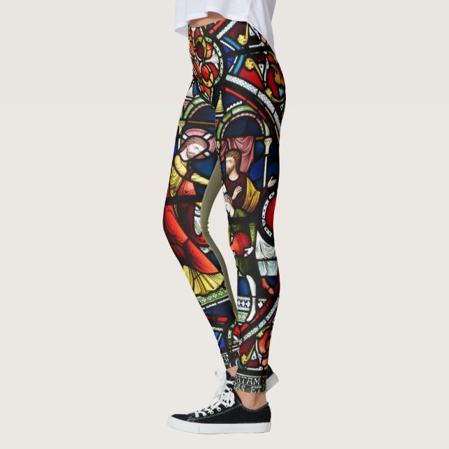 Stained Glass Church Window Leggings (Left)