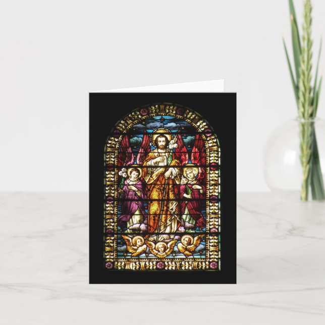 Stained Glass Church WIndow Note Card (Front)