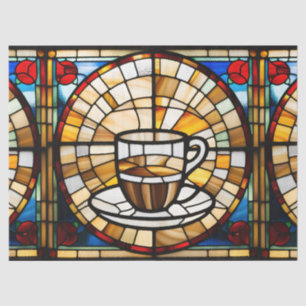 Stained Glass Coffee Cup Tissue Paper