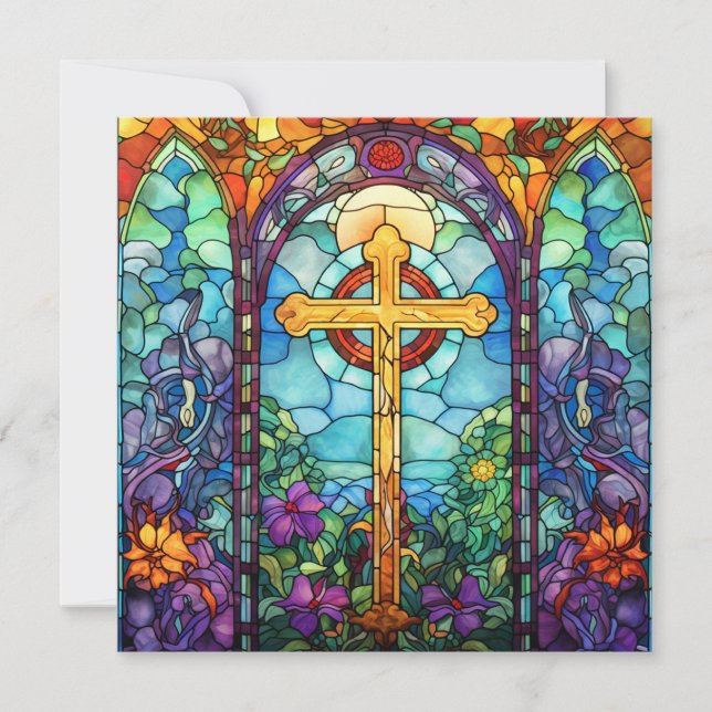 Stained Glass Cross  (Front)