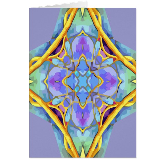 Stained Glass Cross, Christian to Customise (Front)