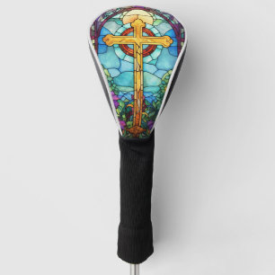 Stained Glass Cross Golf Head Cover