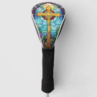 Stained Glass Cross Golf Head Cover