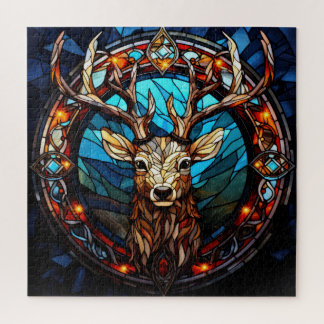 Stained Glass Deer Puzzle