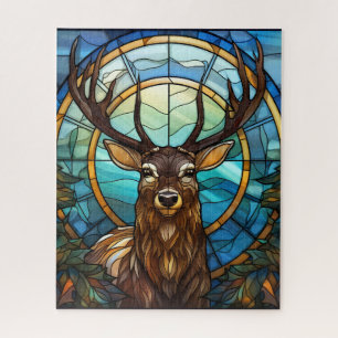 Stained Glass Deer Puzzle