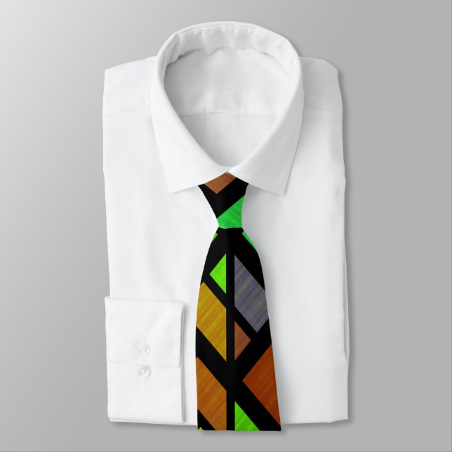 Stained Glass Design Tie (Tied)