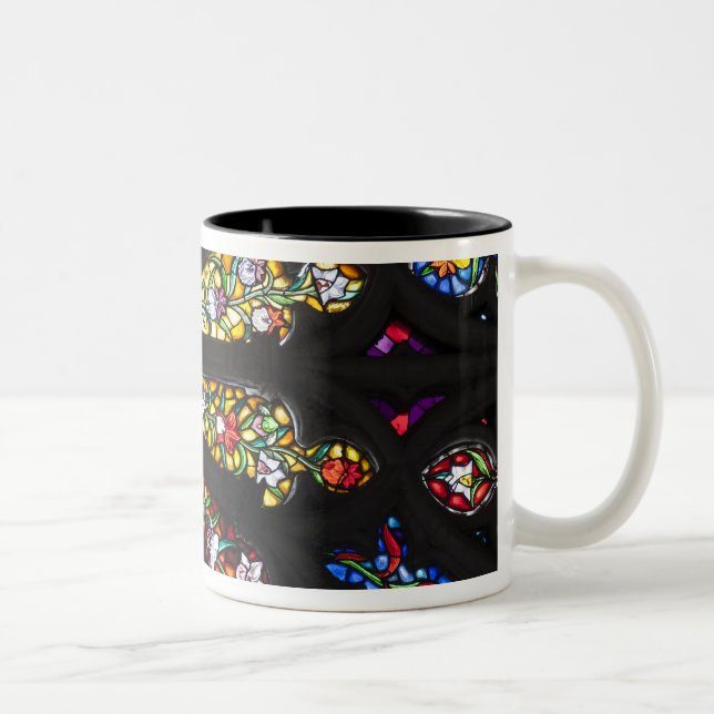 Stained Glass detail 2 Two-Tone Coffee Mug (Right)