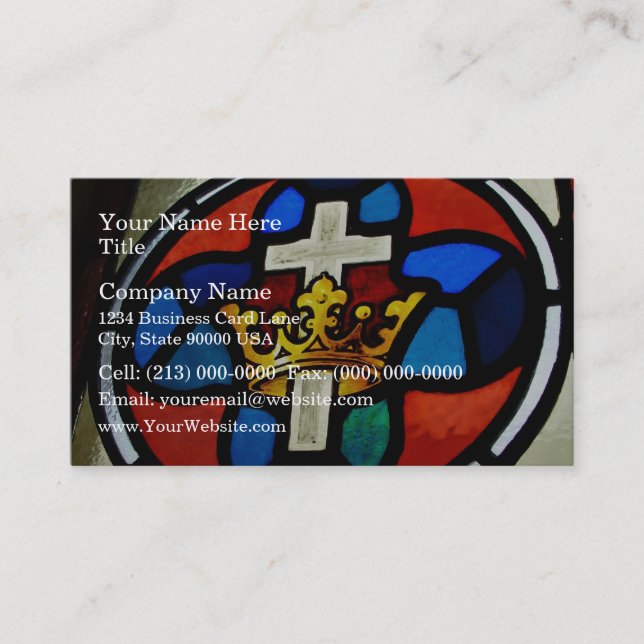 Stained Glass detail Business Card (Front)