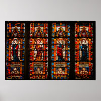 Stained glass detail, Troyes Cathedral