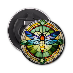 Stained Glass Dragonfly Bottle Opener