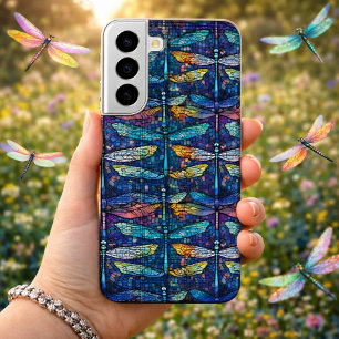 Stained Glass Dragonfly Design Samsung Galaxy Case